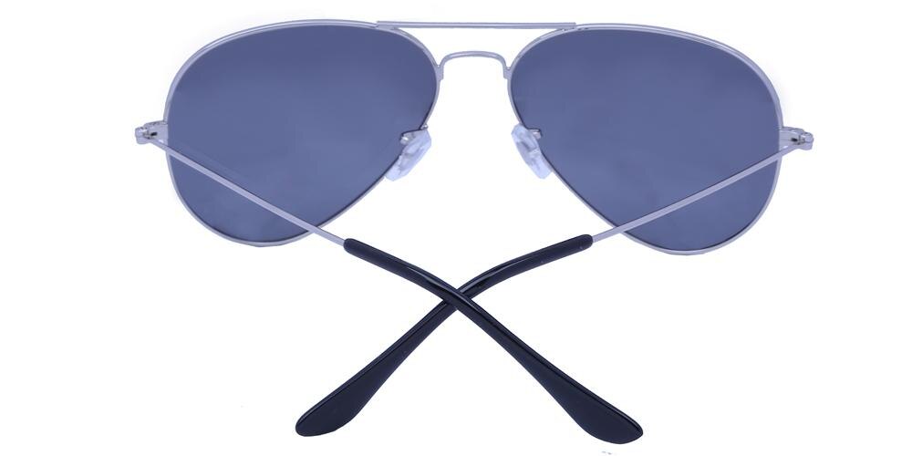 Beacon Silver Aviator Metal Sunglasses