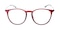 Fresno clip-on Burgundy/Black clip-on Round TR90 Eyeglasses