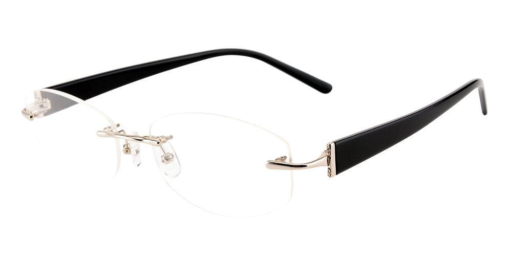Duncan Silver Oval Titanium Eyeglasses
