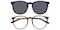 Fresno clip-on Tortoise Round TR90 Eyeglasses