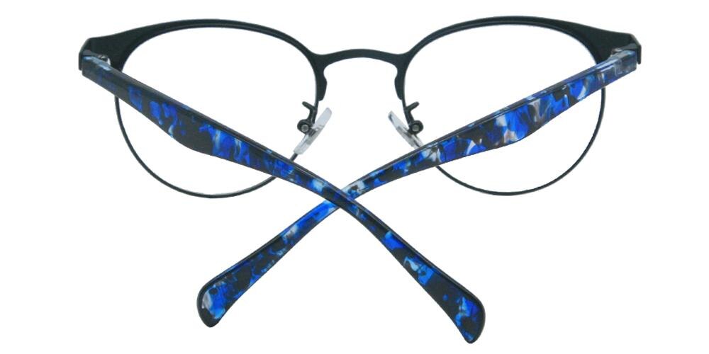 Prince Blue Round Metal Eyeglasses