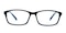 Dorado Black/Cyan Rectangle Acetate Eyeglasses