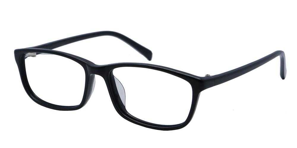 Dorado Black Rectangle Acetate Eyeglasses