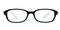 Zino Black/White Oval Acetate Eyeglasses