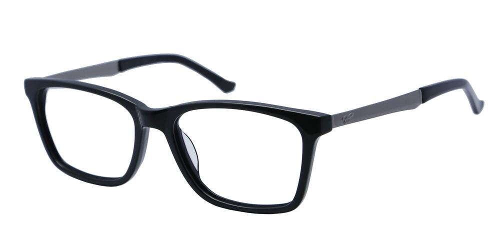 Tempe Black Rectangle Acetate Eyeglasses