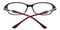 Baxter Black/Red Rectangle TR90 Eyeglasses