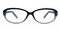Angeles Black/Pink Rectangle TR90 Eyeglasses