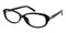 Angeles Black Rectangle TR90 Eyeglasses