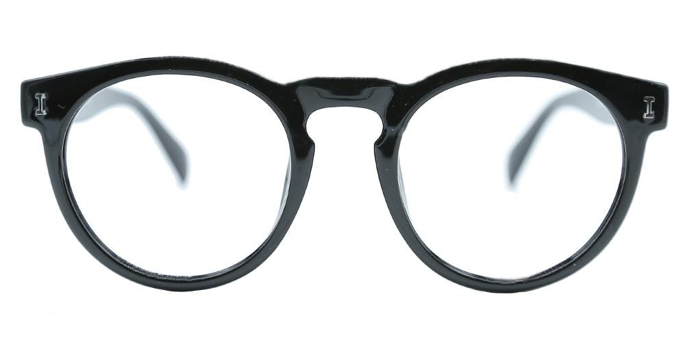Compton Black Round TR90 Eyeglasses