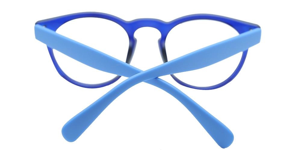Compton Blue Round TR90 Eyeglasses