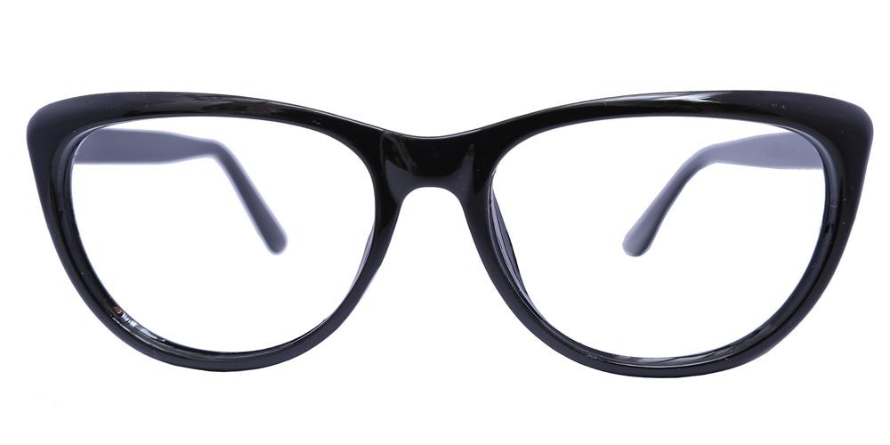 Hannah Black Cat Eye Plastic Eyeglasses