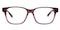Hancock Gunmetal/Pink Classic Wayframe Acetate Eyeglasses