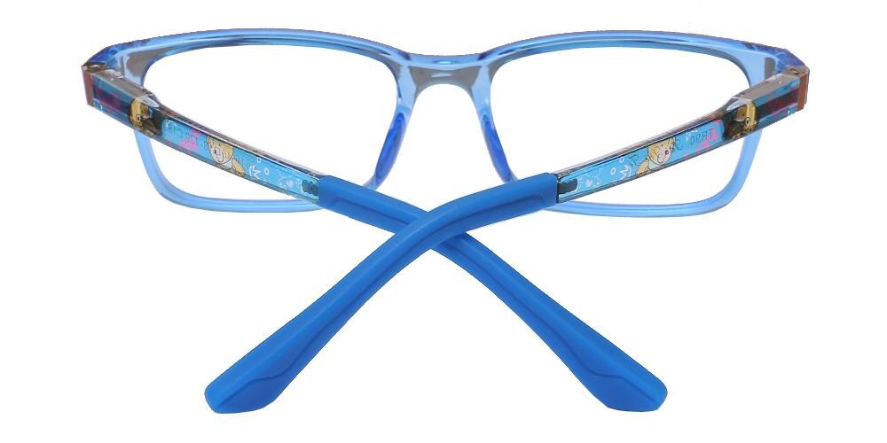 Alberta Blue Rectangle TR90 Eyeglasses
