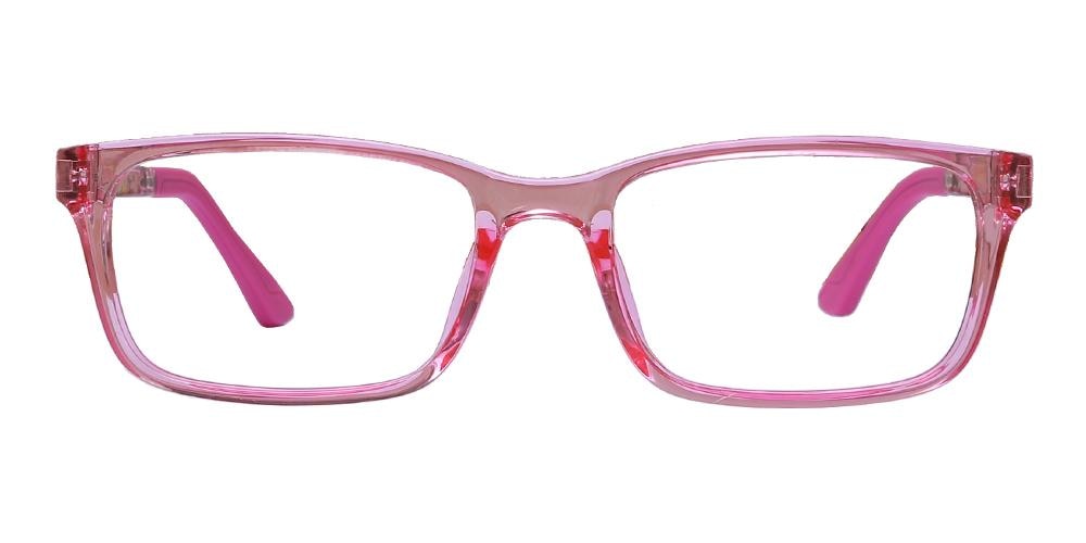 Alberta Pink Rectangle TR90 Eyeglasses