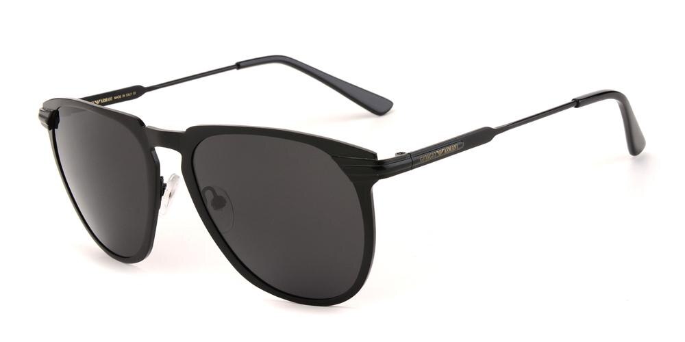 Scorpio Black Classic Wayframe Metal Sunglasses