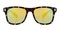Libra Tortoise (Yellow Mirror-coating) Classic Wayframe Plastic Sunglasses