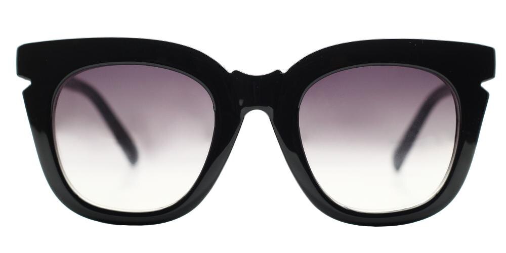Ruby Black Square Plastic Sunglasses