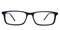 Cancer Black Rectangle Acetate Eyeglasses