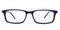 Cancer Blue Rectangle Acetate Eyeglasses