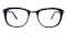 Gemini Black Classic Wayframe Acetate Eyeglasses