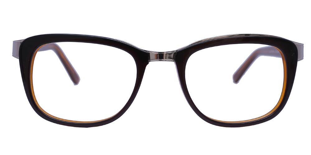 Gemini Brown Classic Wayframe Acetate Eyeglasses