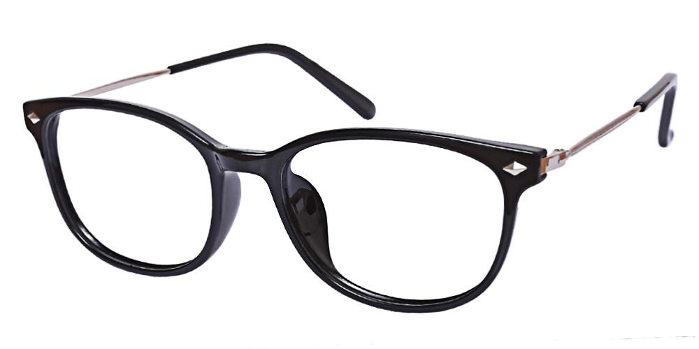 Bridgeport Black Rectangle TR90 Eyeglasses