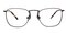 Arcadia Black Square Metal Eyeglasses