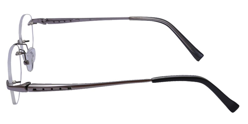 Ashbur Silver Oval Titanium Eyeglasses