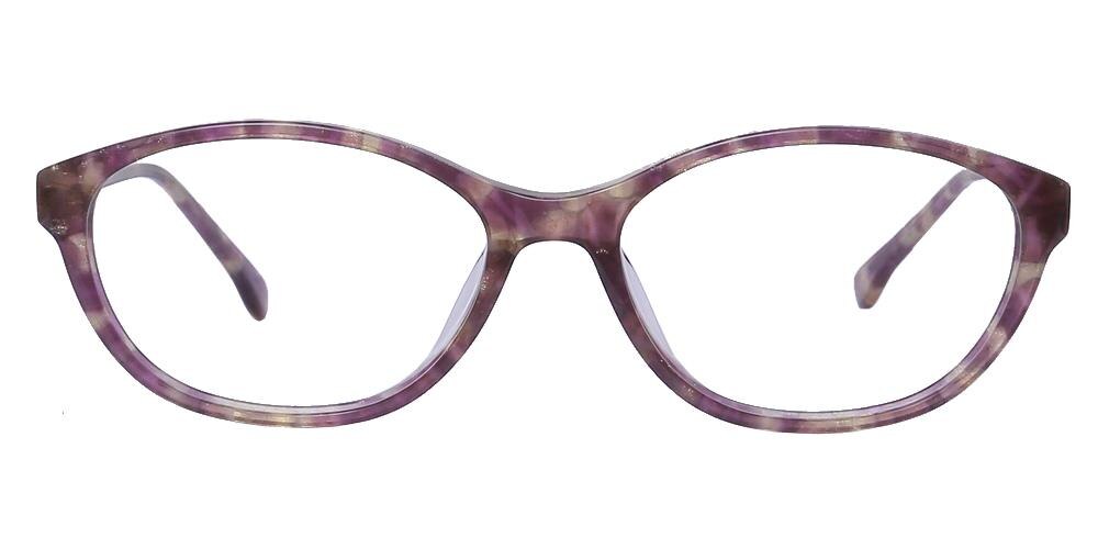Rachel Multicolor Oval Acetate Eyeglasses