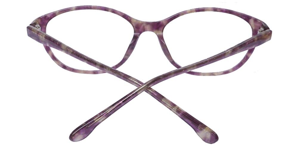 Rachel Multicolor Oval Acetate Eyeglasses