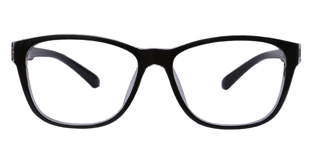 Hartford Black/Crystal Classic Wayframe TR90 Eyeglasses