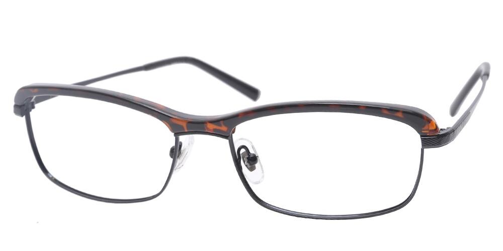 Gustave Tortoise/Black Rectangle TR90 Eyeglasses