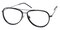 Dana Black/Gray Aviator TR90 Eyeglasses