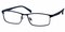 Clarence Blue Rectangle Metal Eyeglasses