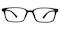 Allen Black Rectangle TR90 Eyeglasses