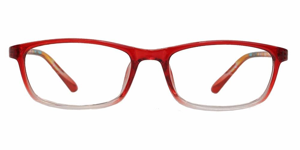 Lina Red Rectangle TR90 Eyeglasses