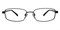 Wayne_Rectangle Gunmetal Rectangle Metal Eyeglasses