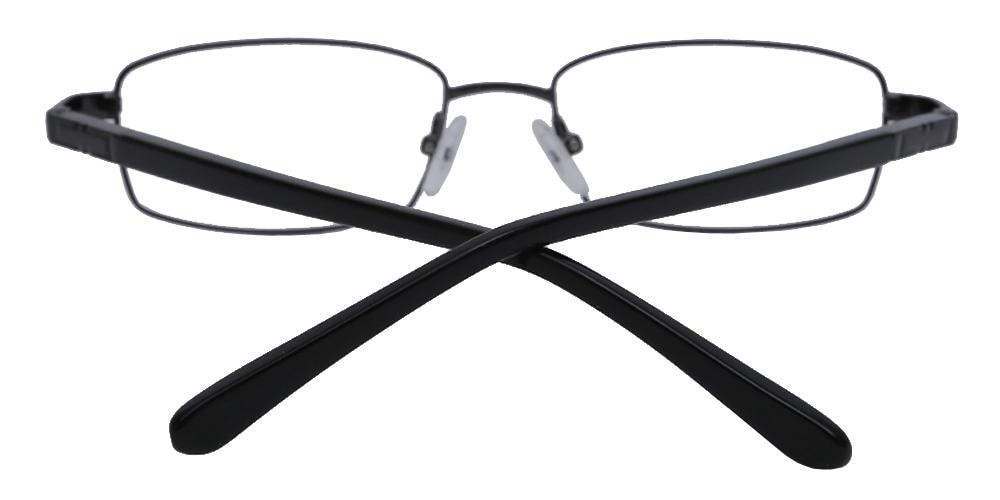 Wayne_Rectangle Gunmetal Rectangle Metal Eyeglasses