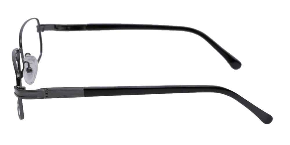 Terrace_Rectangle Gunmetal Rectangle Metal Eyeglasses