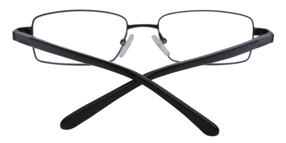 Terrace_Rectangle Black Rectangle Metal Eyeglasses