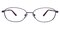 Champaign_Oval Purple Oval Metal Eyeglasses