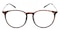 Fresno clip-on Tortoise/Tortoise clip-on Round TR90 Eyeglasses