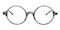Capricorn Gray Round Acetate Eyeglasses