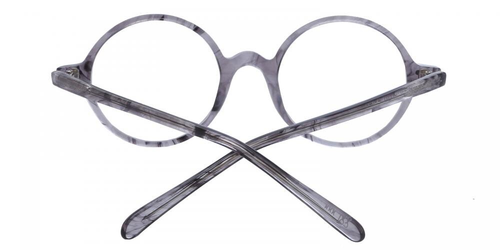 Capricorn Gray Round Acetate Eyeglasses