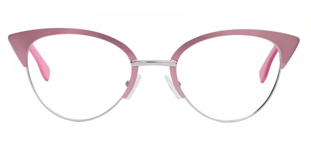 Shreveport Pink Cat Eye Metal Eyeglasses