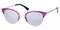 Deirdre Purple (Silver Mirror-coating) Cat Eye Metal Sunglasses