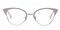 Shreveport White Cat Eye Metal Eyeglasses