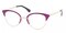 Shreveport Purple Cat Eye Metal Eyeglasses