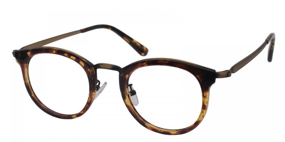 Frederick Tortoise Round TR90 Eyeglasses