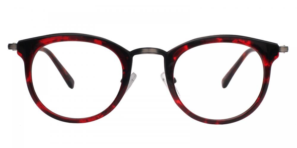 Frederick Red Tortoise Round TR90 Eyeglasses